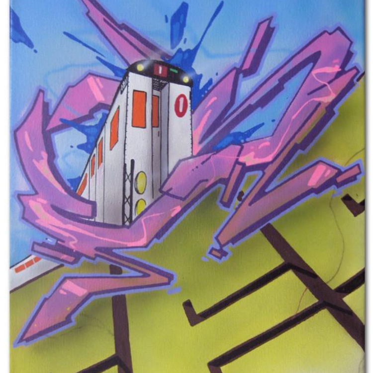 CES ONE   "Untitled 4" Painting