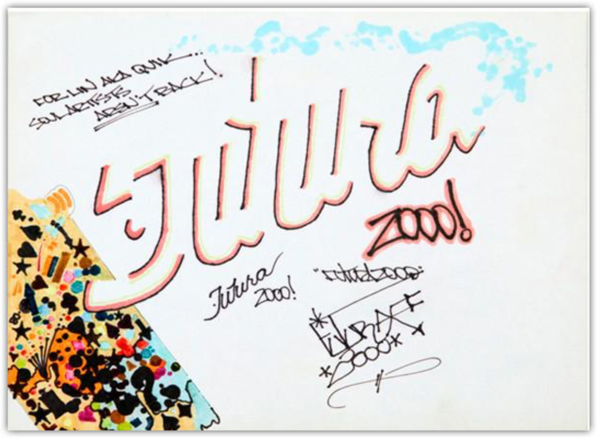 FUTURA 2000 "For Lin AKA QUIK" B.B. Drawing