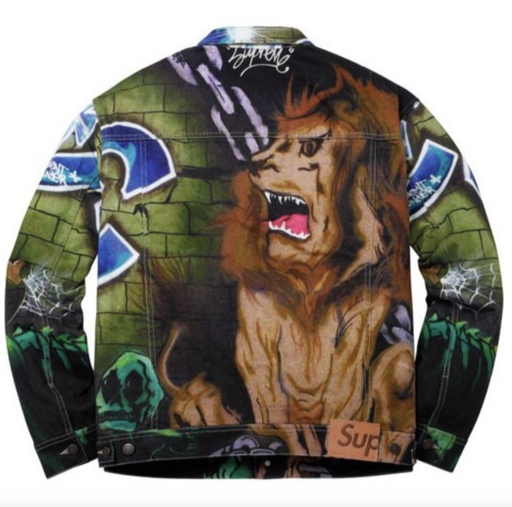 Supreme lion jacket sales
