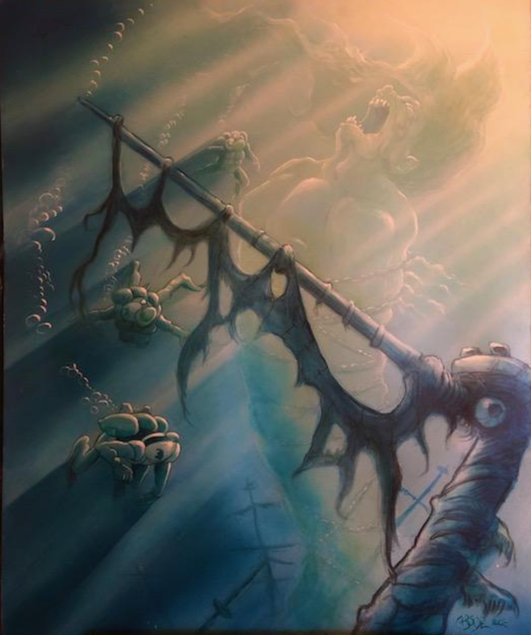 MARK BODE "Death of Harry the Gargantua"