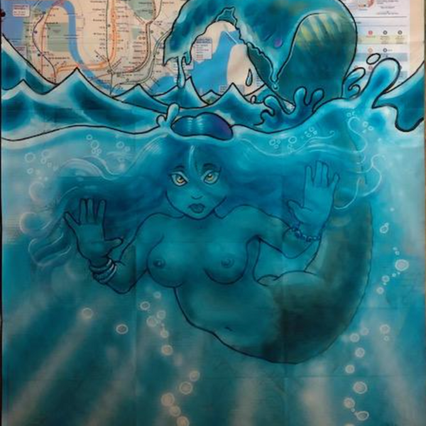 MARK BODE  "Mermaid " Map