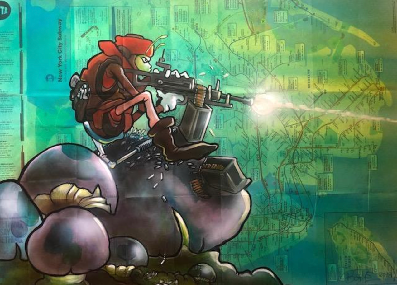 MARK BODE  "Elf on Mushroom " Map