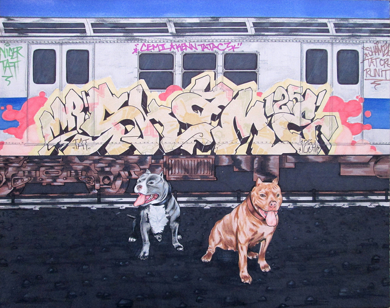 SHAME 125 "Pit Bulls" Drawing