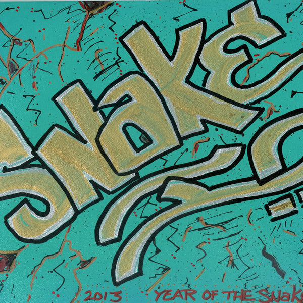 SNAKE 1  "Year of the Snake " Black Book Drawing