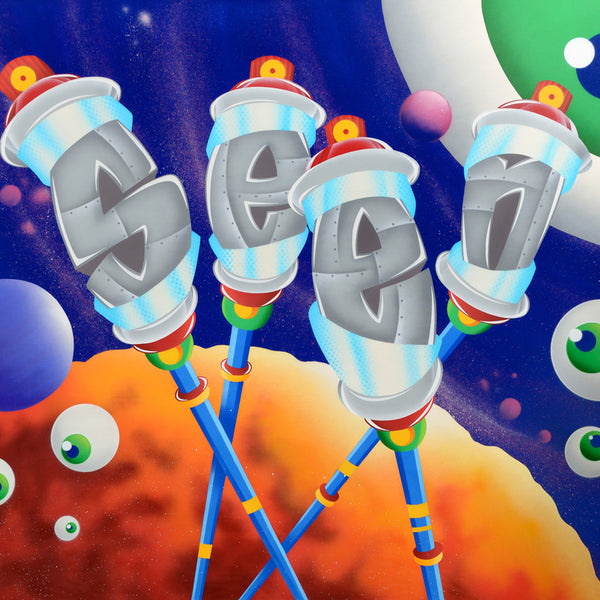 SEEN - "Space Station #7" Painting