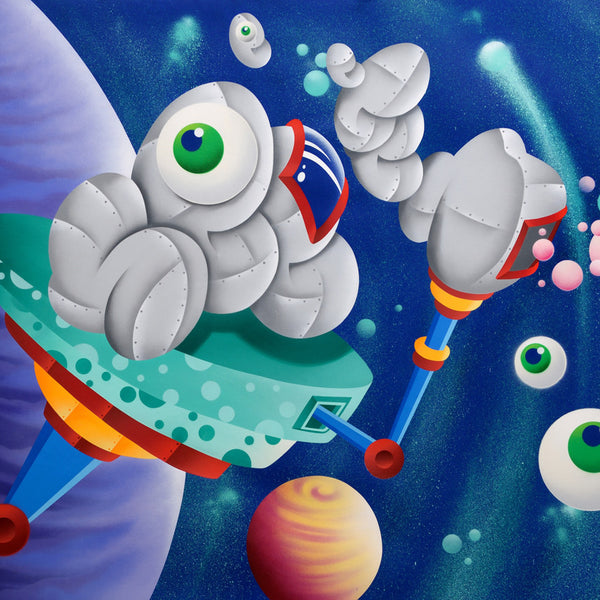 SEEN - "Space Station #4" Painting