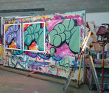 GRAFFITI ARTIST SEEN  -  "Super Bubble"  Aerosol on  Canvas