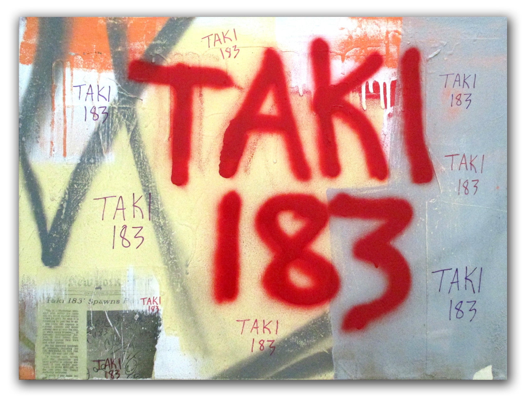 TAKI-183 "Collage 13" on canvas