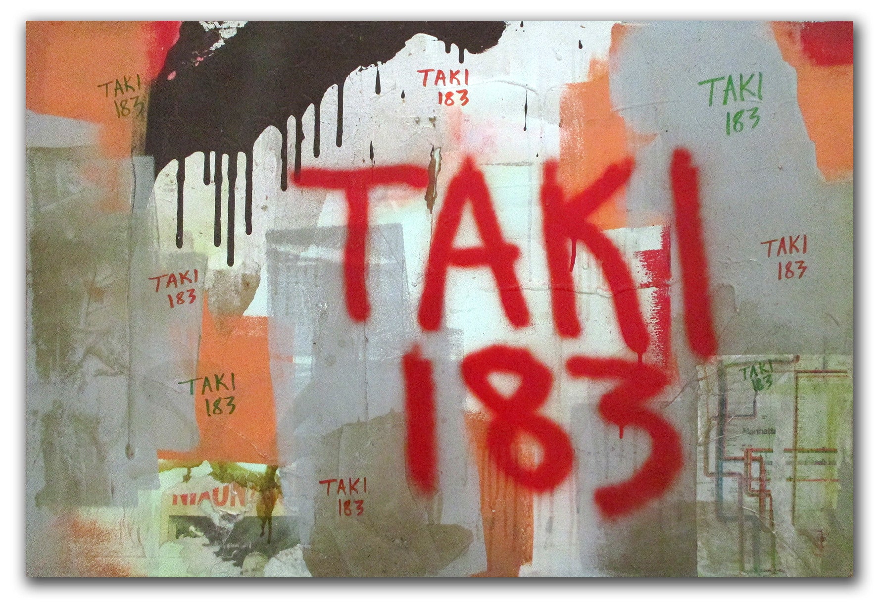 TAKI-183  "Collage 16" on canvas