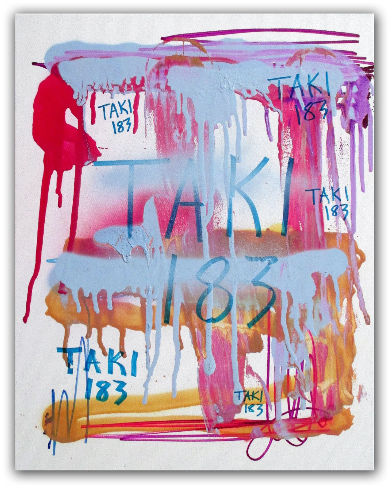 TAKI 183- "Untitled #17" On Canvas