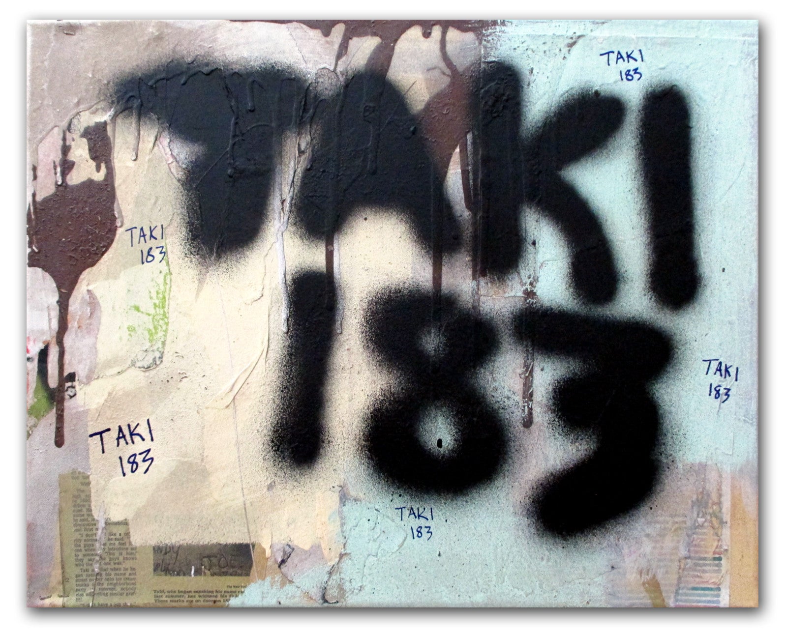 TAKI-183 "Collage 2" on canvas