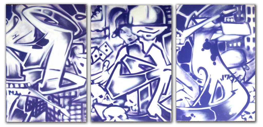 T-KID 170 - "Triptych" Painting