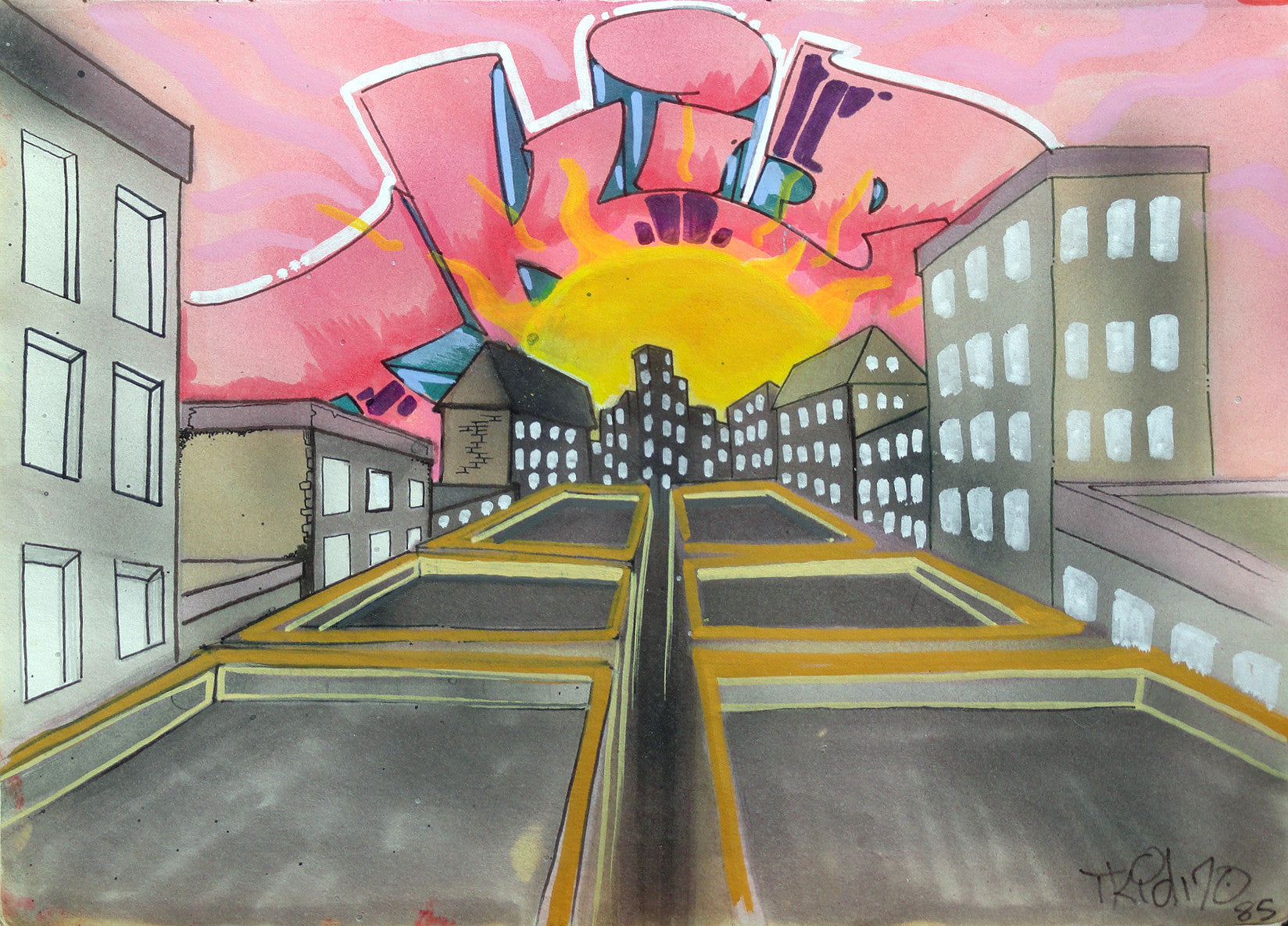 T-KID 170  - "Untitled" Black Book Drawing 1985