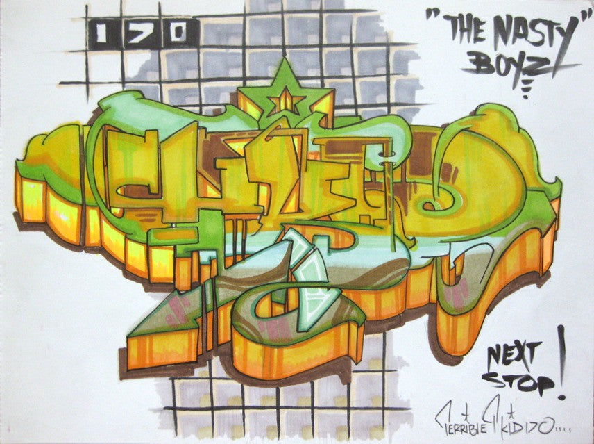 T-KID 170  - "Next Stop" Drawing