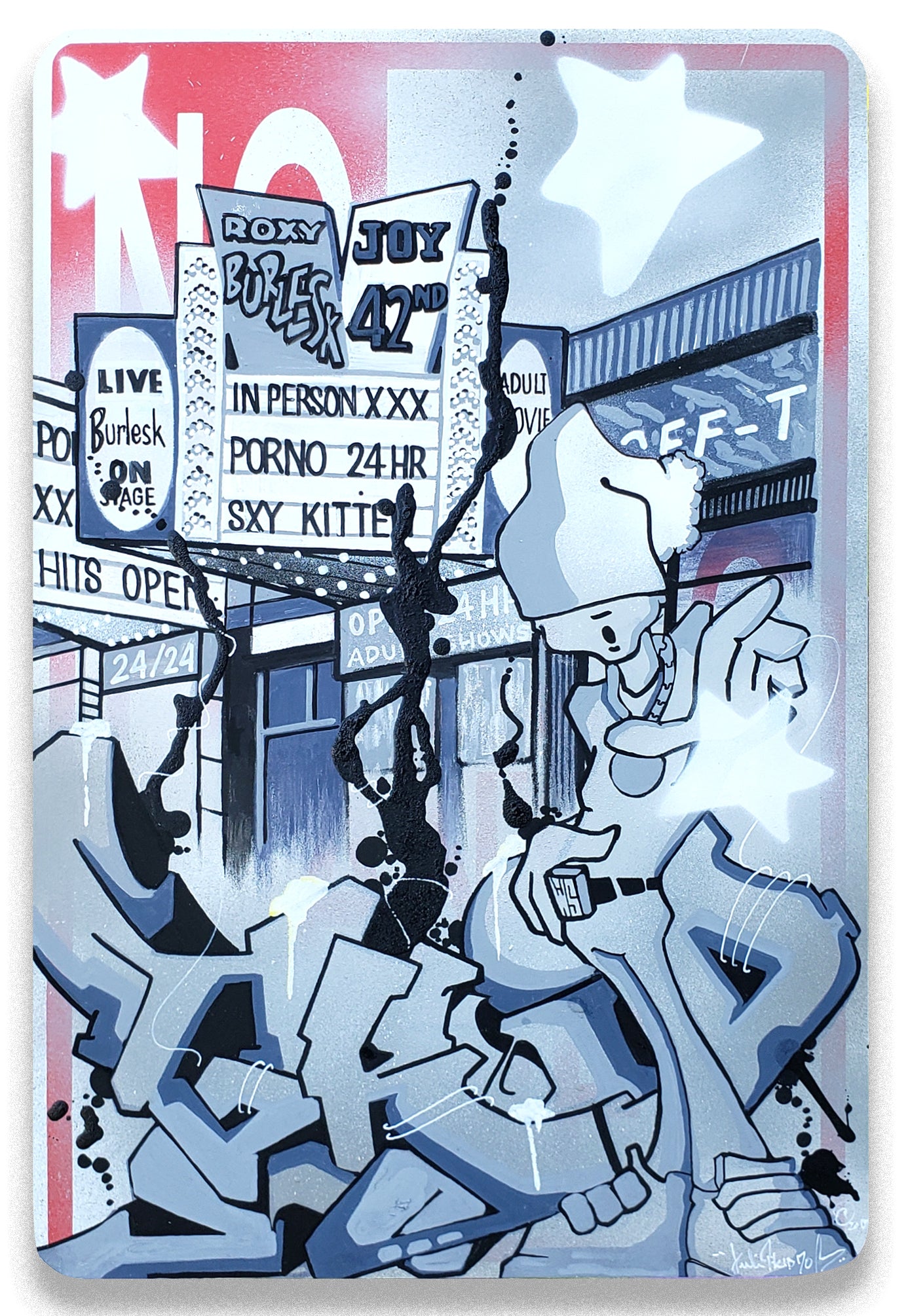T-KID 170  -  "Forty Deuce" No Parking Sign