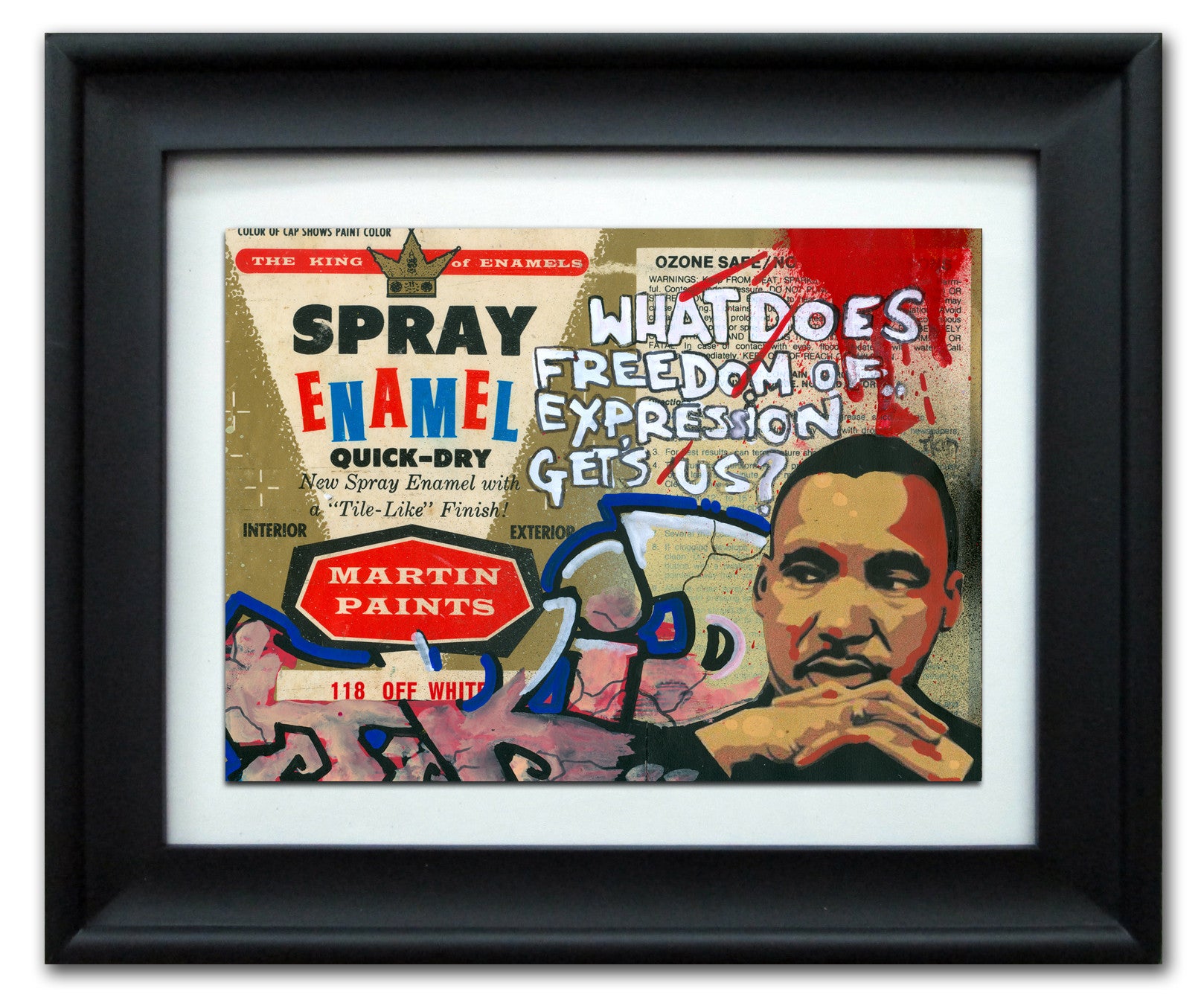 TKID- "Spray Enamel" Vintage Label