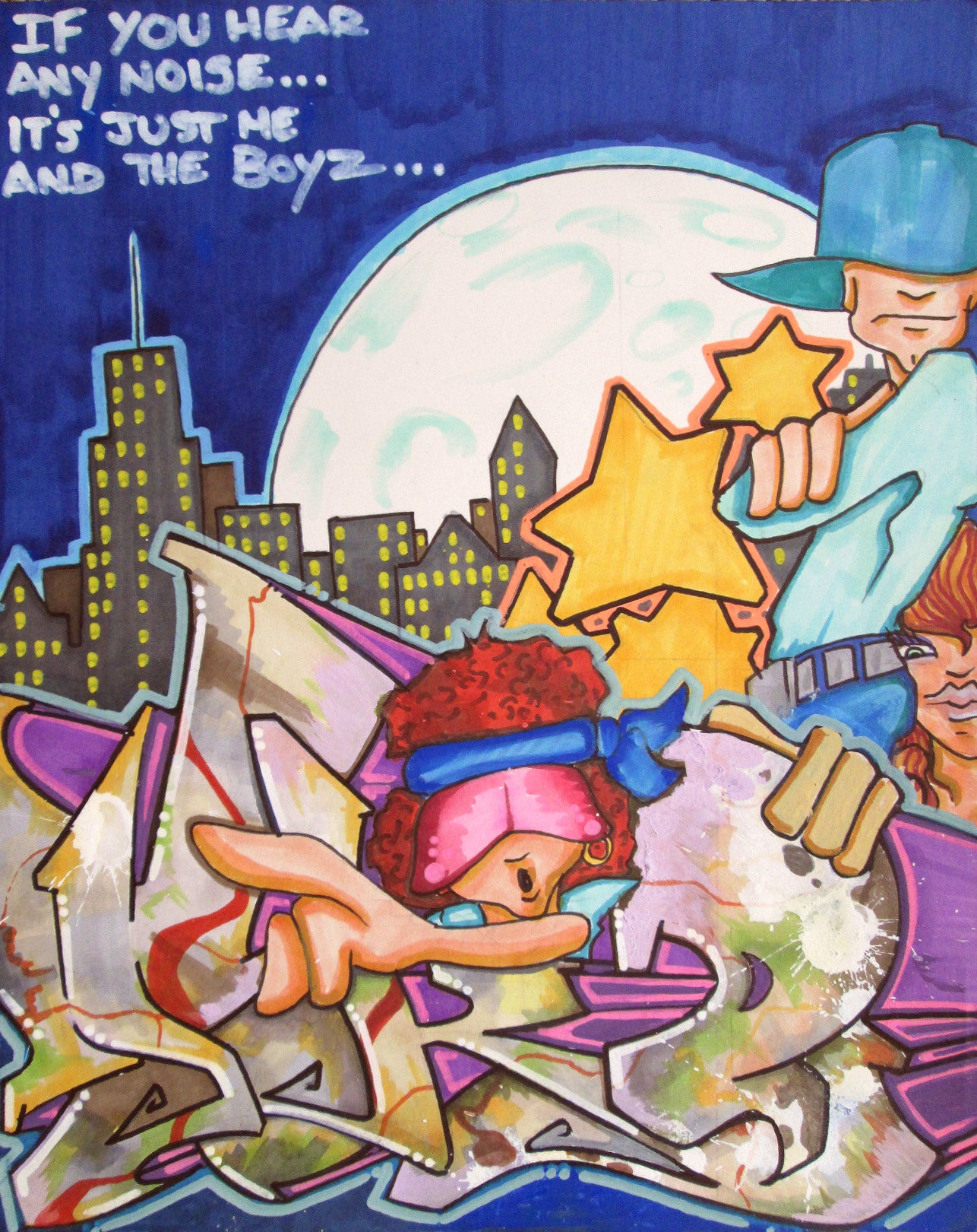 T-KID 170 - "Me and the Boys" Drawing