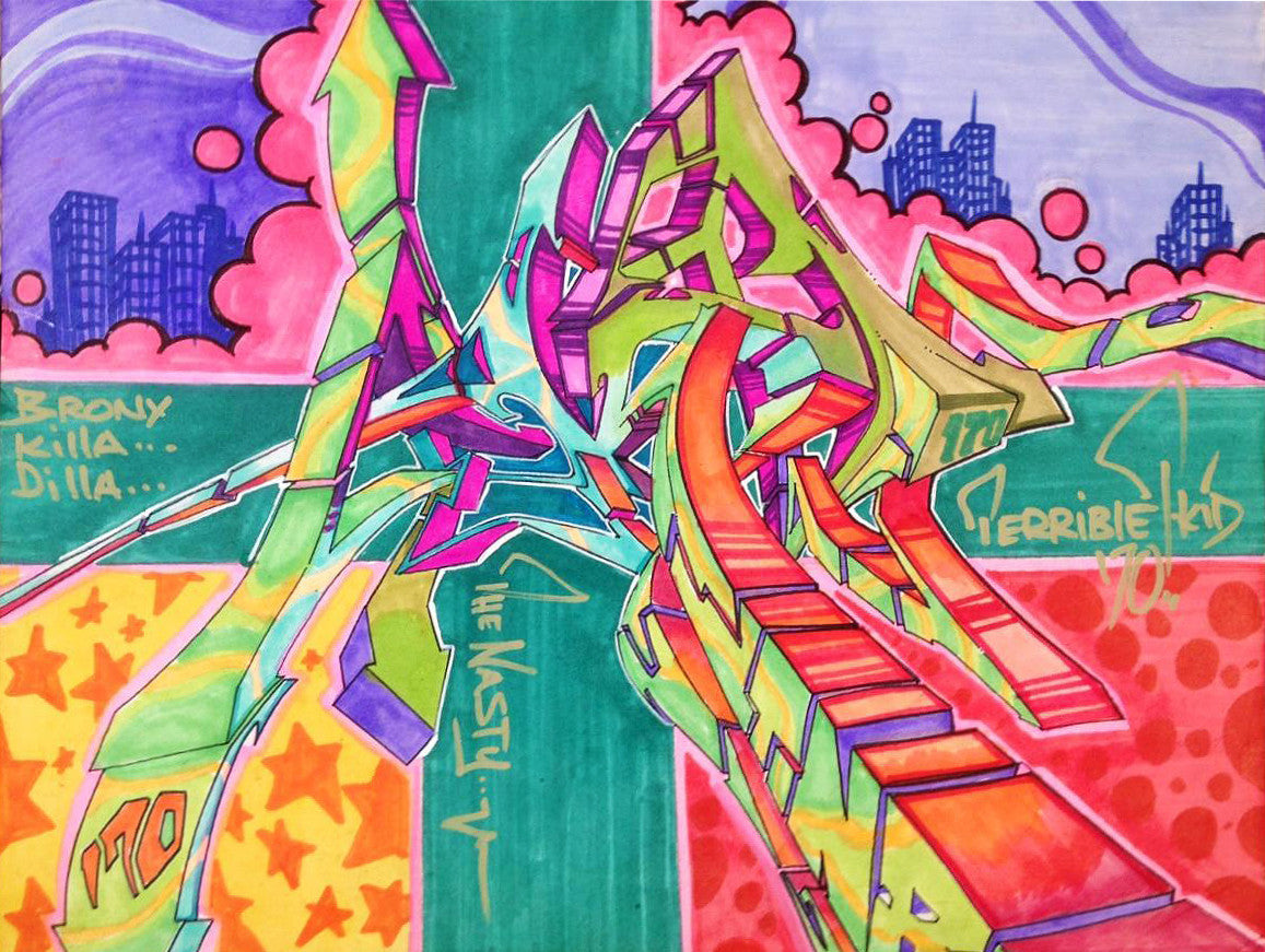 T-KID 170 - "Nasty Piece" Drawing