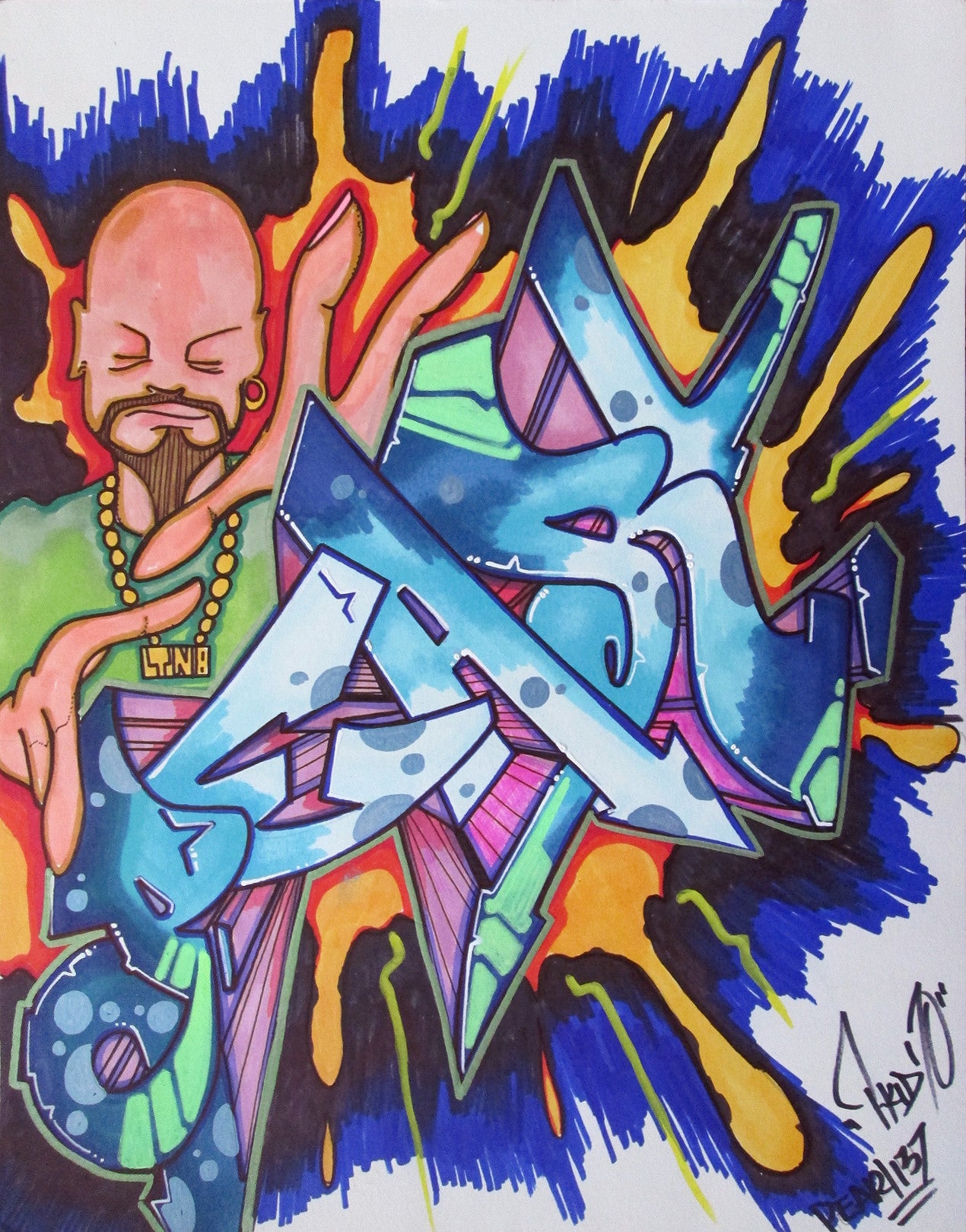 T-KID 170 - "Pearl" Black Book Drawing