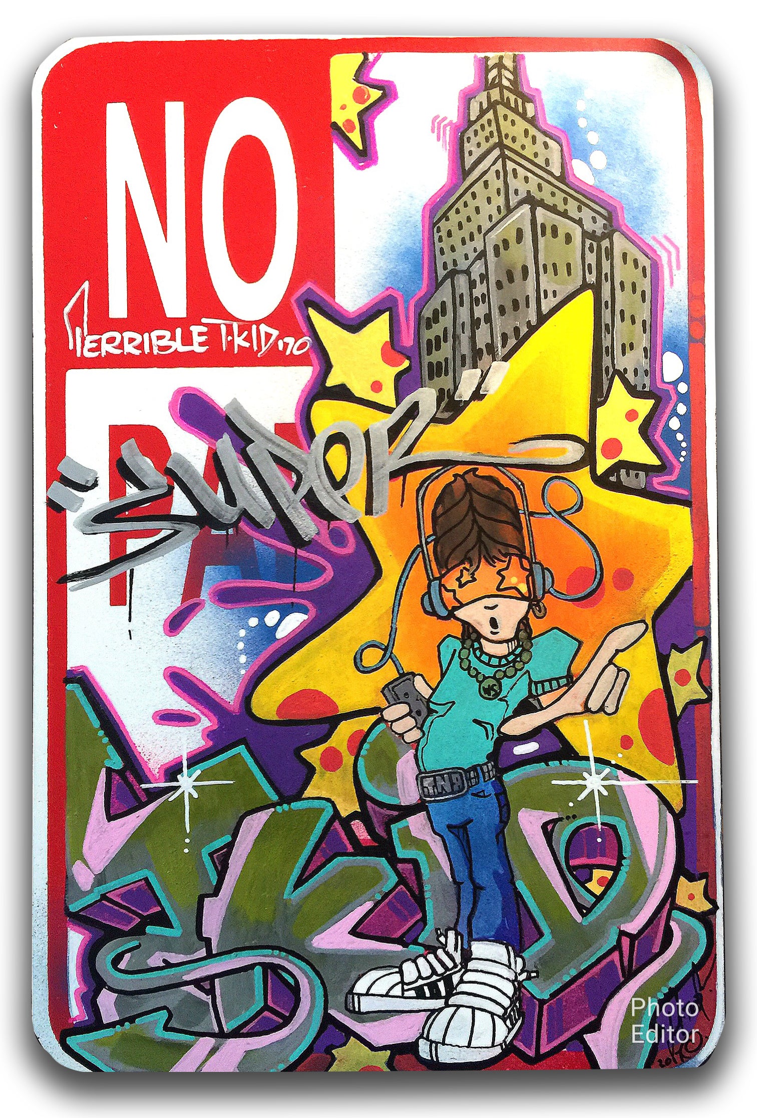 T-KID 170  -  "Super" No Parking Sign