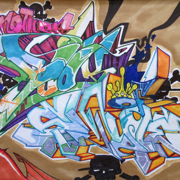 T-KID 170  - "Style" Black Book Drawing