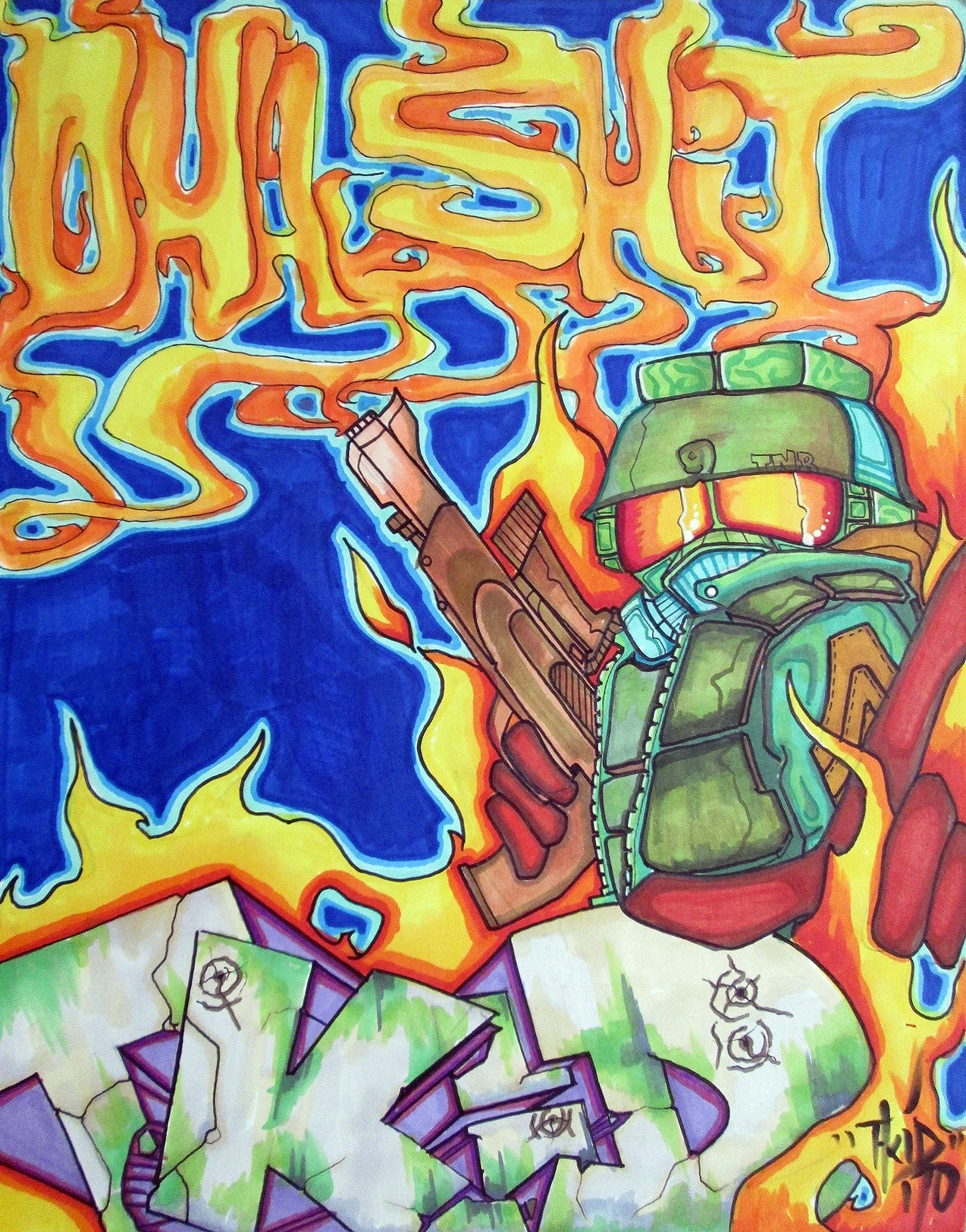 T-KID 170 - "Oh Shit" Drawing