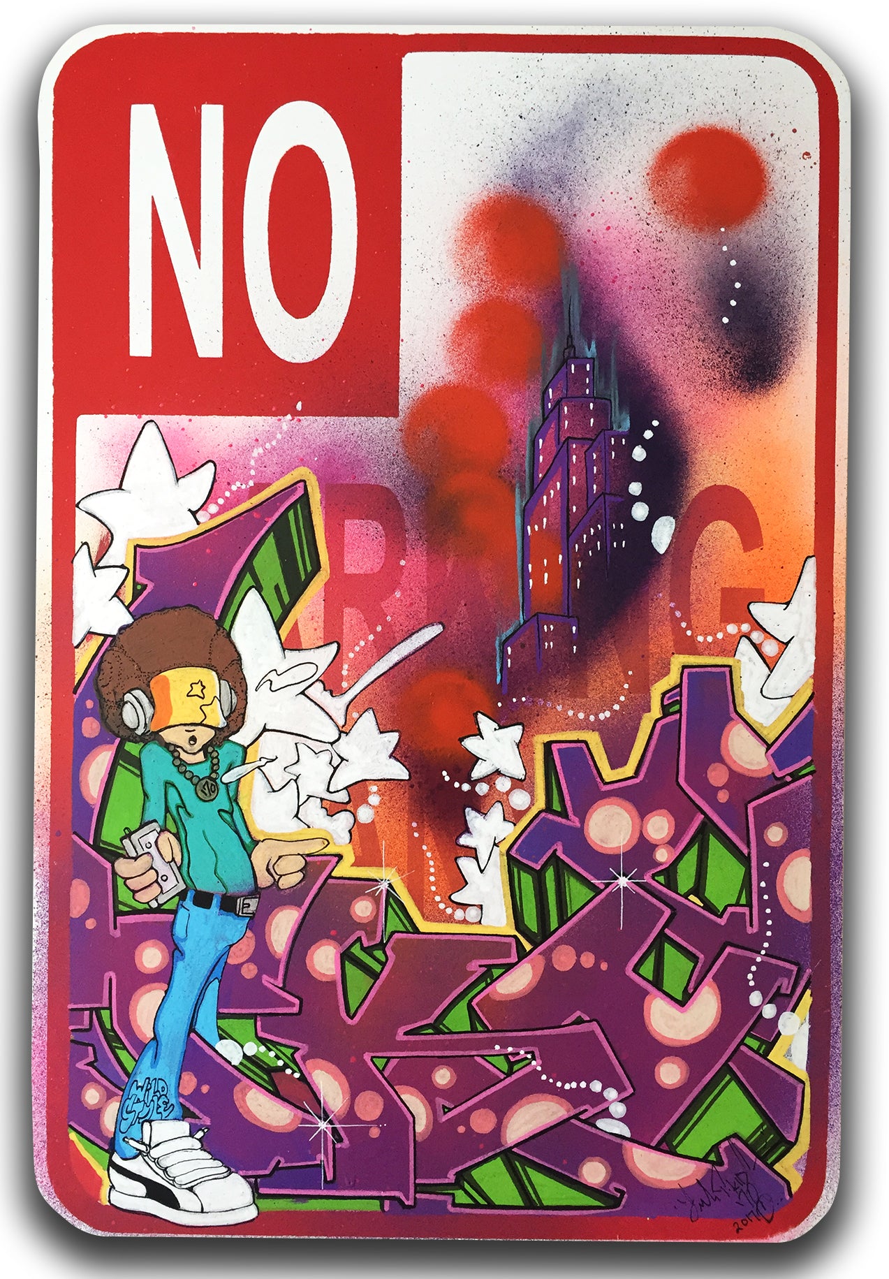 T-KID 170 - "Untitled" No Parking Sign