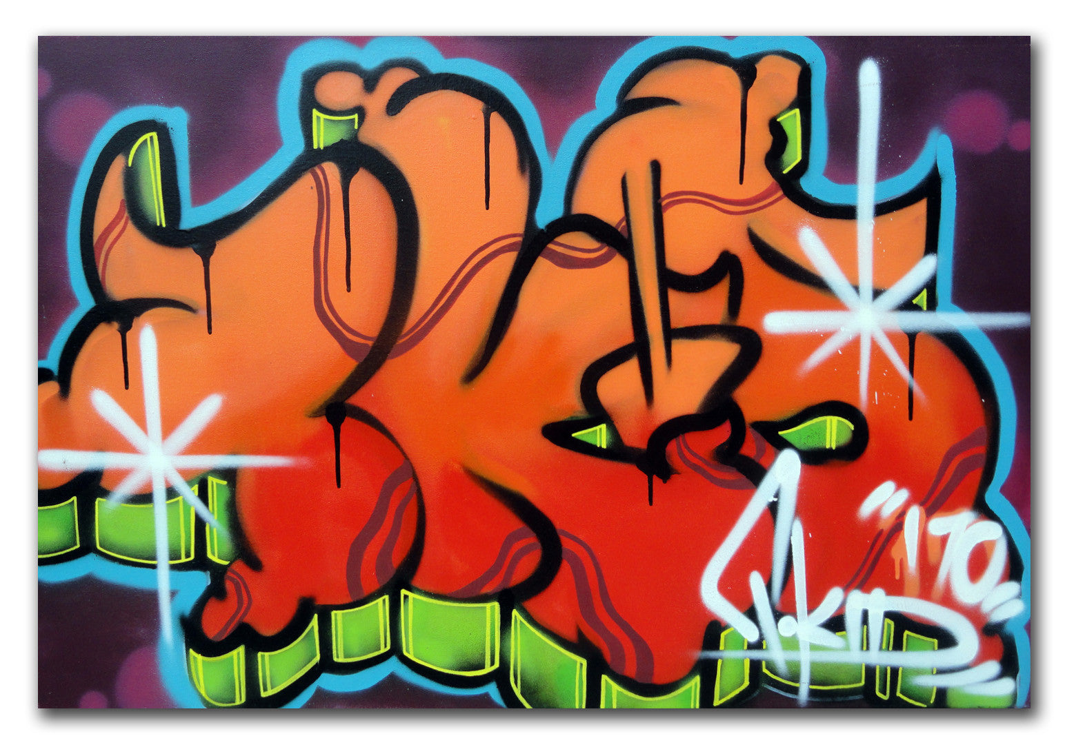 T-KID 170  - "Orange Tkid" Painting