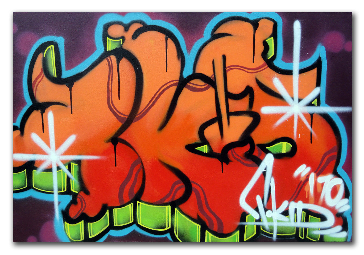 T-KID 170 - "Orange Tkid" Painting