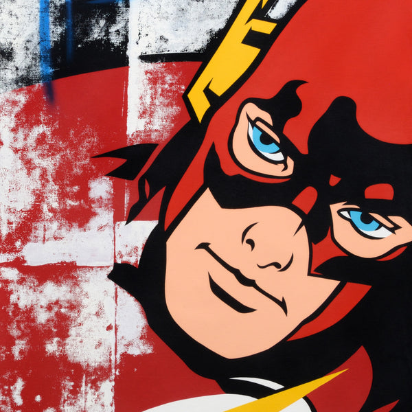 GRAFFITI ARTIST SEEN  -  "FLASH"  Aerosol on  Canvas