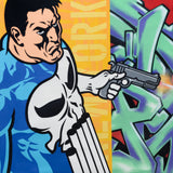 SEEN  -  "Punisher"  Aerosol on  Canvas
