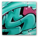 GRAFFITI ARTIST SEEN  -  "Signature S"  Aerosol on  Canvas