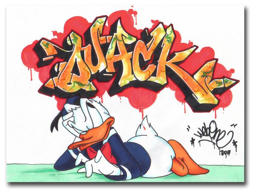 WEB ONE - TC5 - "Quack"  Blackbook Drawing