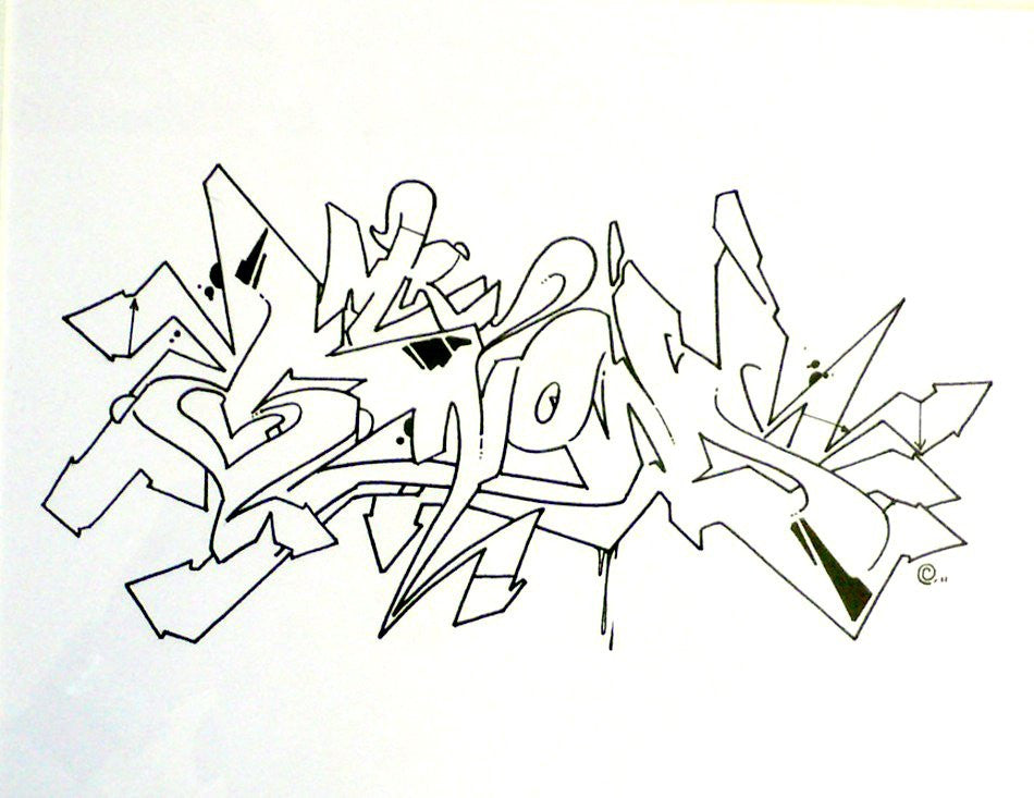 WANE - "Knows Kaotic "  Blackbook Drawing