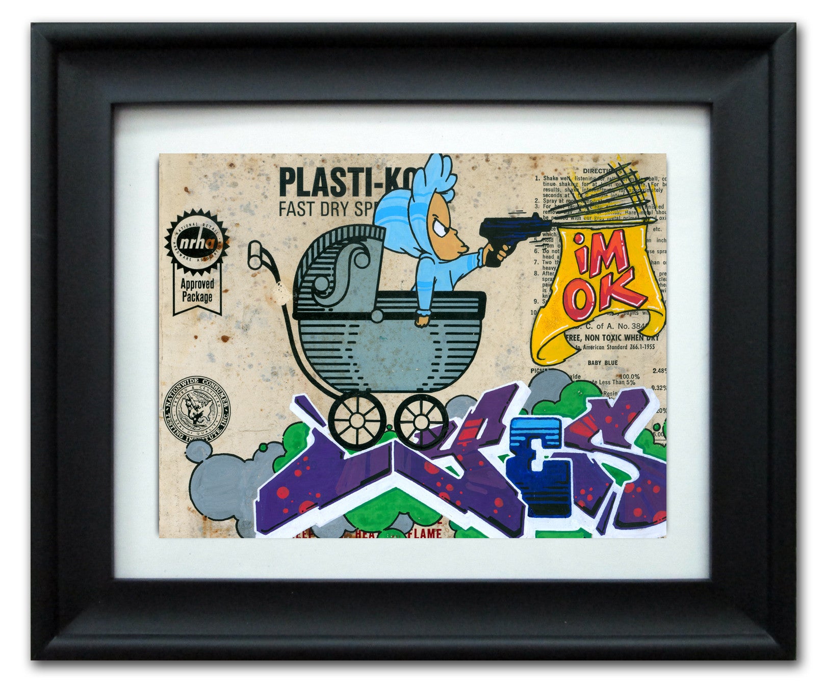 YES2 - "Plasti-Kot" Vintage Label