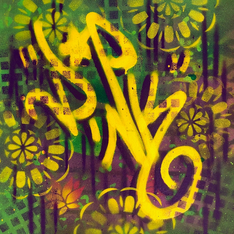 LADY PINK- "Yellow Joy " Painting