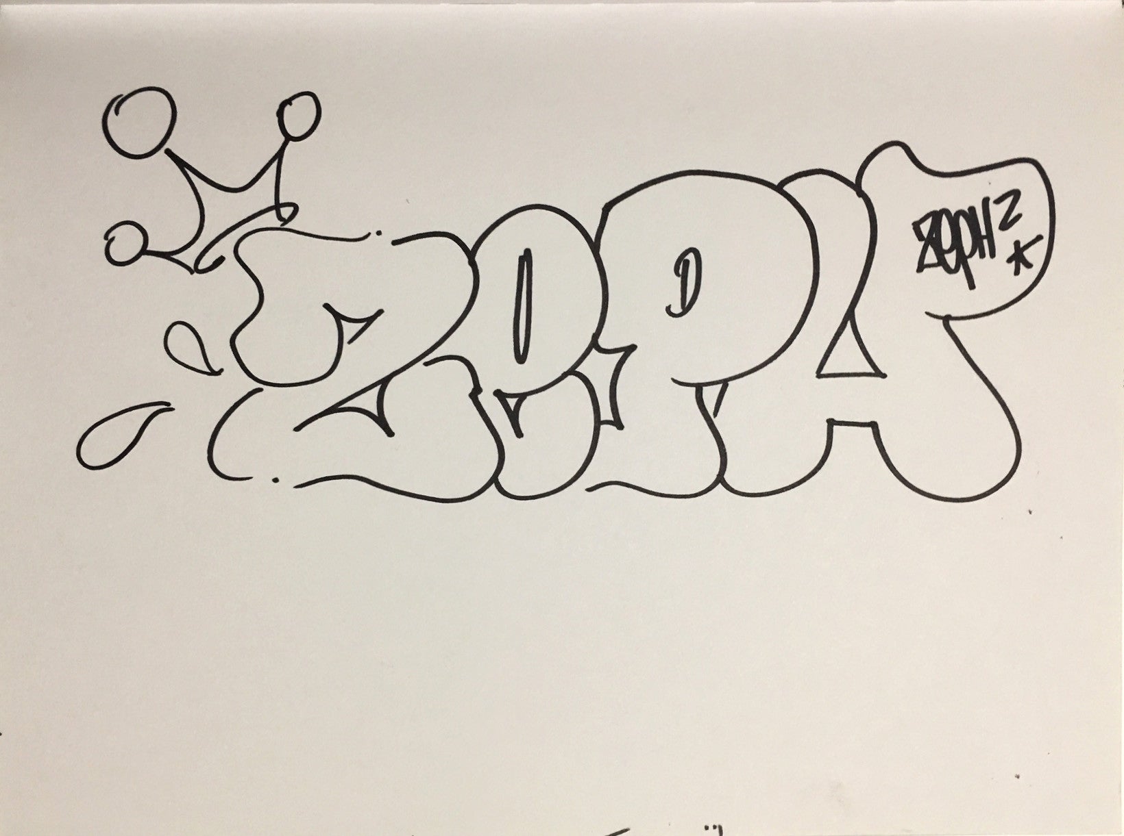 ZEPHYR - "ZEPHYR" Black Book Page