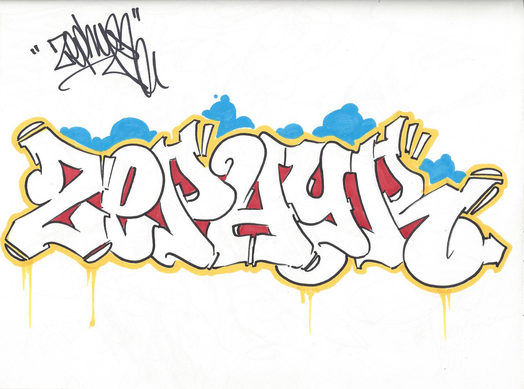 ZEPHYR - "ZEPHYR" Black Book Page