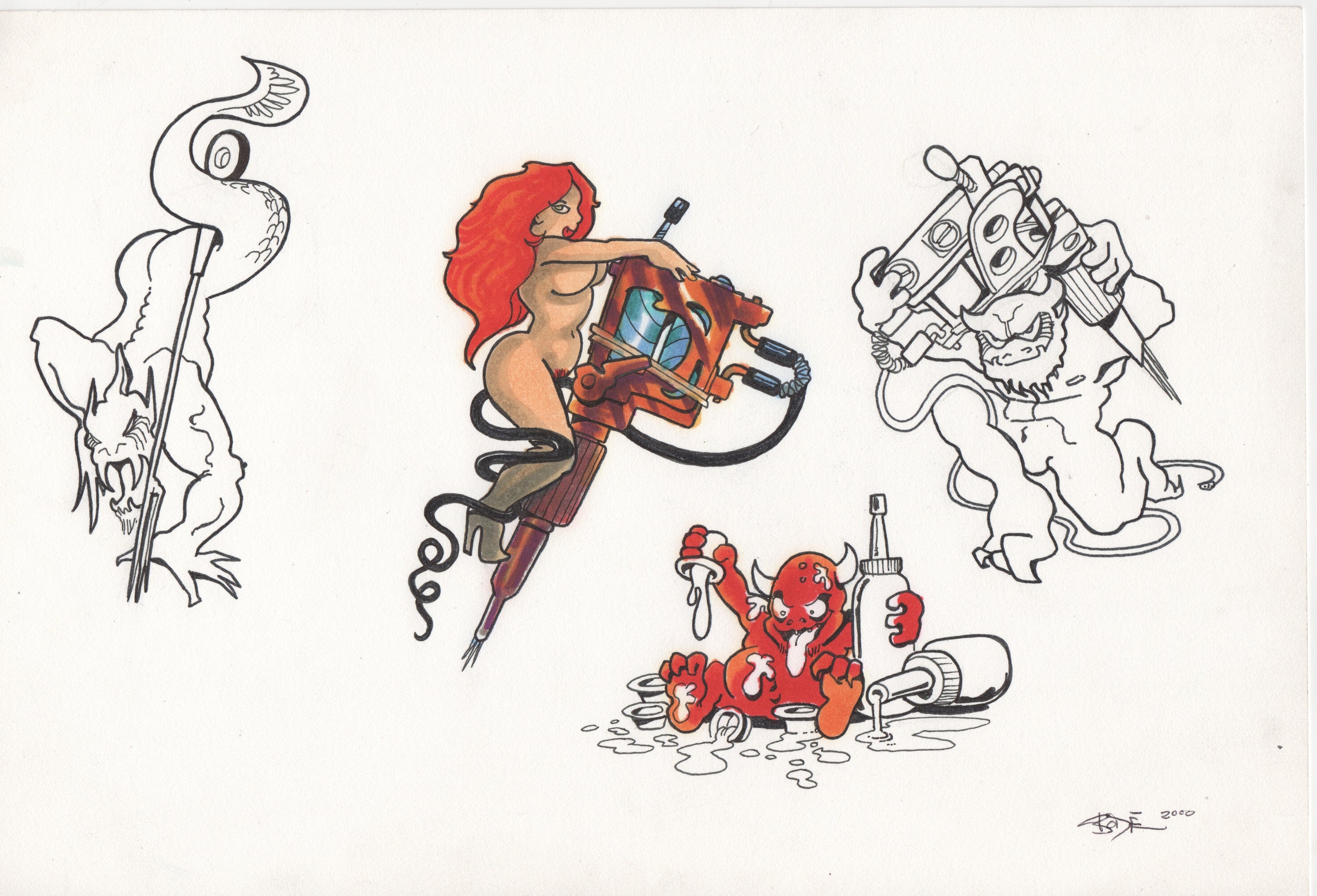 MARK BODE  "Bode Original Tattoo Flash "