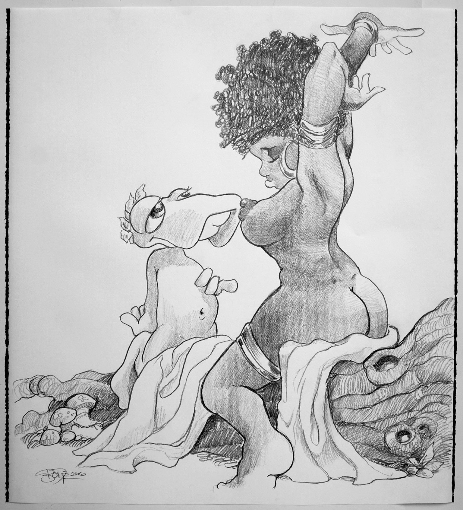 MARK BODE  "Nipple Kinky  " Drawing