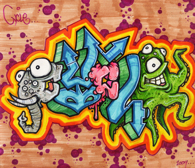 CYCLE - Elephantitus Black Book Drawing