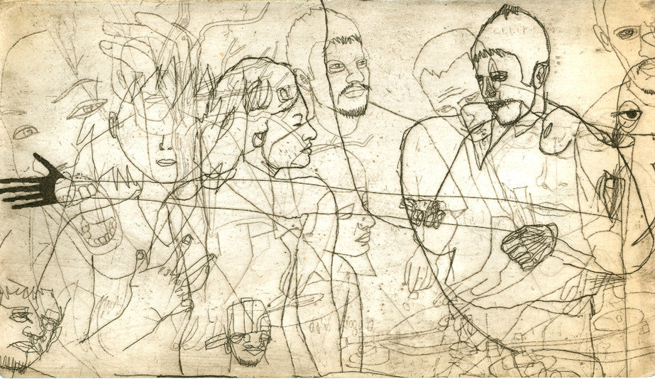 ALBERT REYES - "Untitled #3" Etching