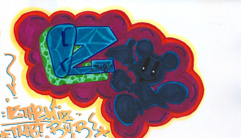 IZ THE WIZ - IZ Mickey" Drawing