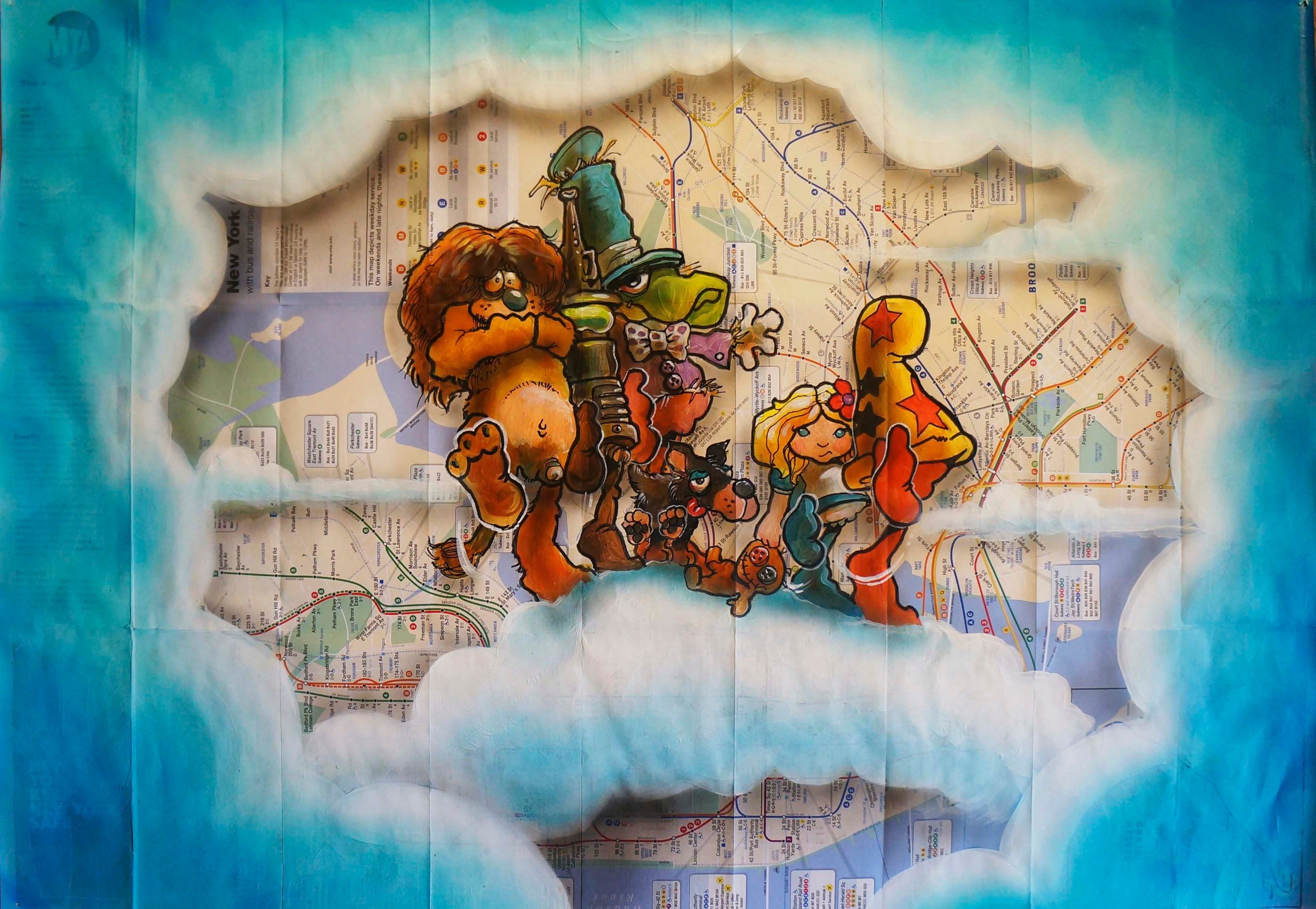 MARK BODE " Da Lizard of OZ " Map