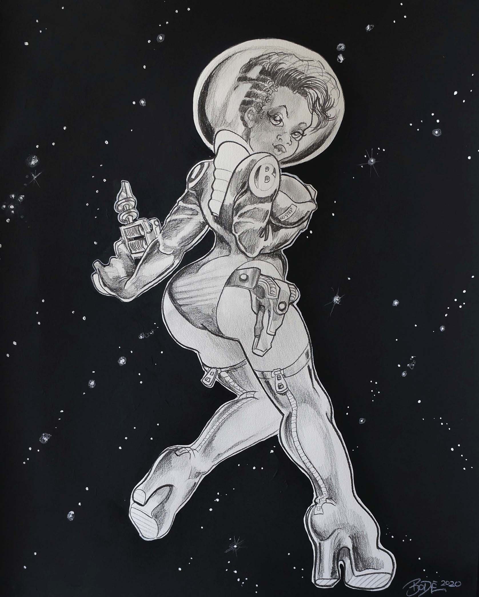 MARK BODE " Space Broad" Drawing