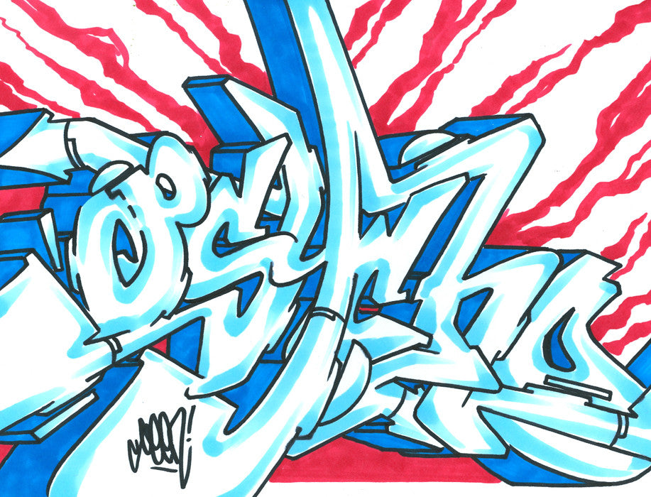 Sketch Session 2_22 - Graffiti: Disegno - 33x48 – YeleTres