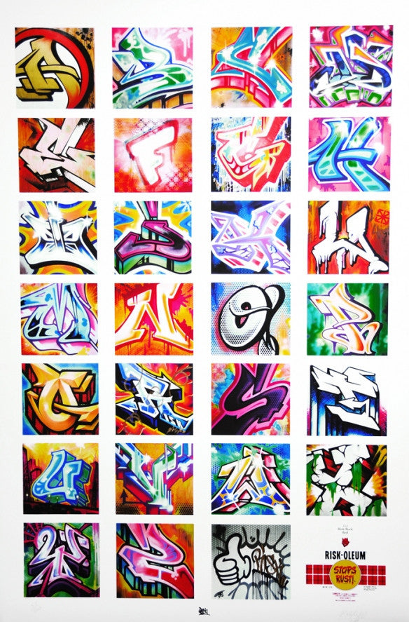 RISK- Alphabet Print