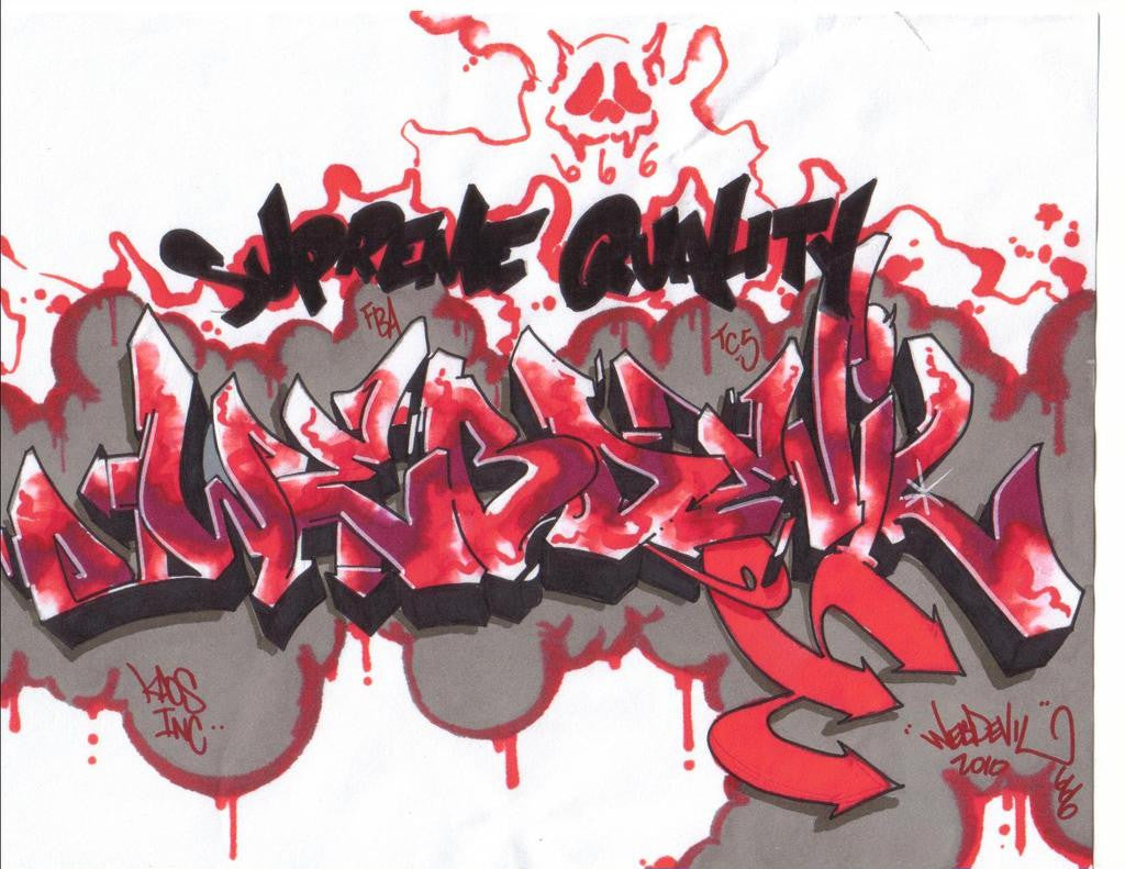 WEB TC5 - "Web Devil" Blackbook Drawing