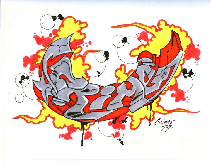 CRIME 79 - "Worldwin" Black Book Drawing