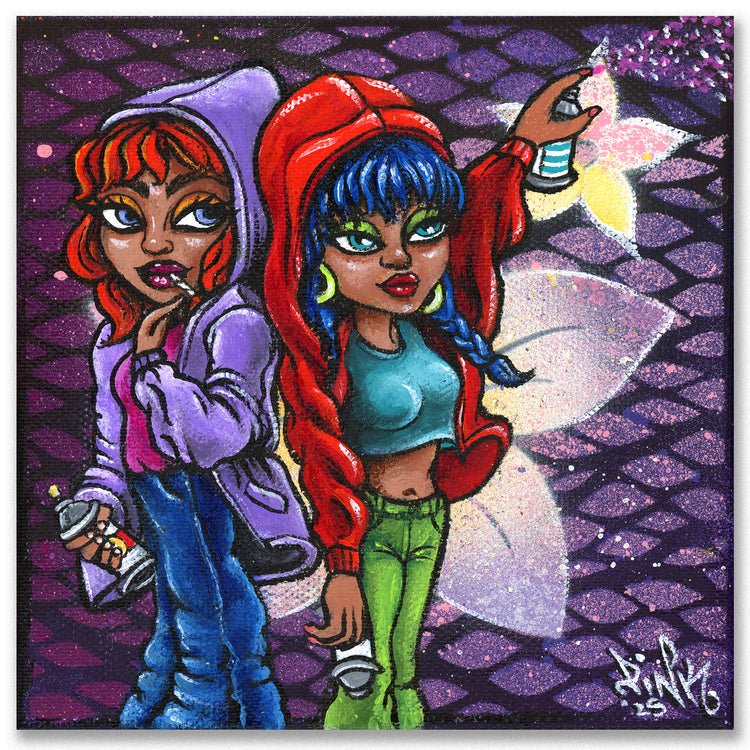 LADY PINK - "Sugar & Spice" Painting